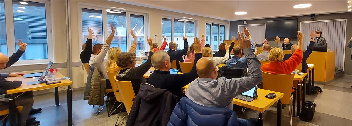 Ordførar vert vald okt 2023 - Klikk for stort bilete