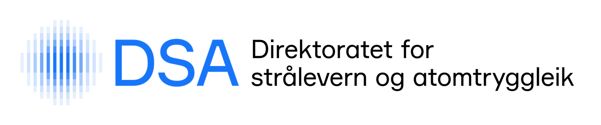 Logo for DSA - Direktoraret for strålevern og atomsikkerhet - Klikk for stort bilete